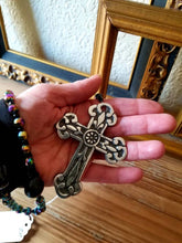 Load image into Gallery viewer, Rosary, Beaded Rosary Necklace, Skull, Gothic, Dia de los Muertos, Prayer Beads