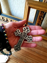 Load image into Gallery viewer, Rosary, Beaded Rosary Necklace, Skull, Gothic, Dia de los Muertos, Prayer Beads