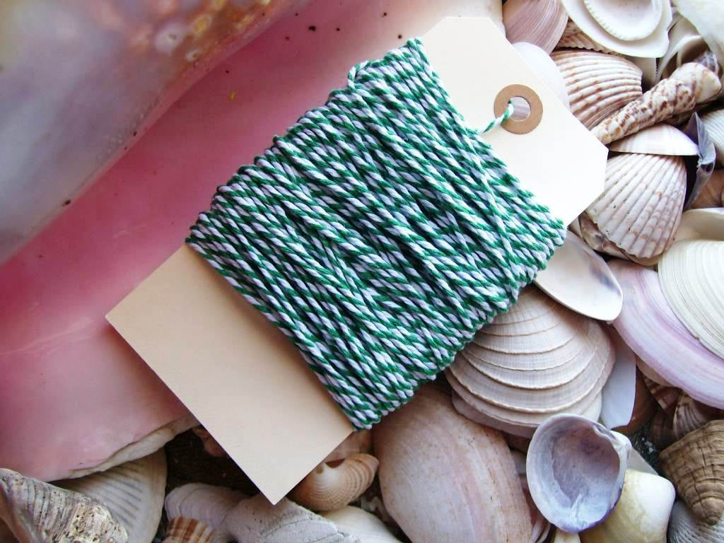 Bakers Twine-25 yards-Green and White
