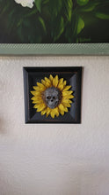 Load image into Gallery viewer, Sunflower Skull Wall Hanging-Original Art Piece
