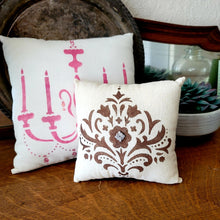 Load image into Gallery viewer, Chandelier Pillow Pink

