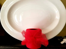 Load image into Gallery viewer, Tulle Ribbon-Trim-3&quot; x 25 yard Roll-Red
