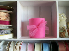 Load image into Gallery viewer, Tulle Ribbon-Trim-3&quot; x 25 yard Roll-Pink
