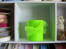 Load image into Gallery viewer, Tulle Ribbon-Trim-3&quot; x 25 yard Roll-Lime Green
