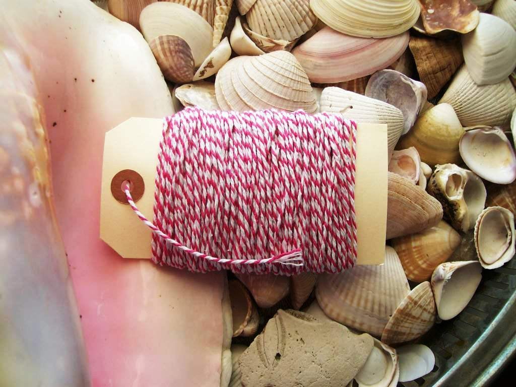 Bakers Twine-25 yards- pink and White